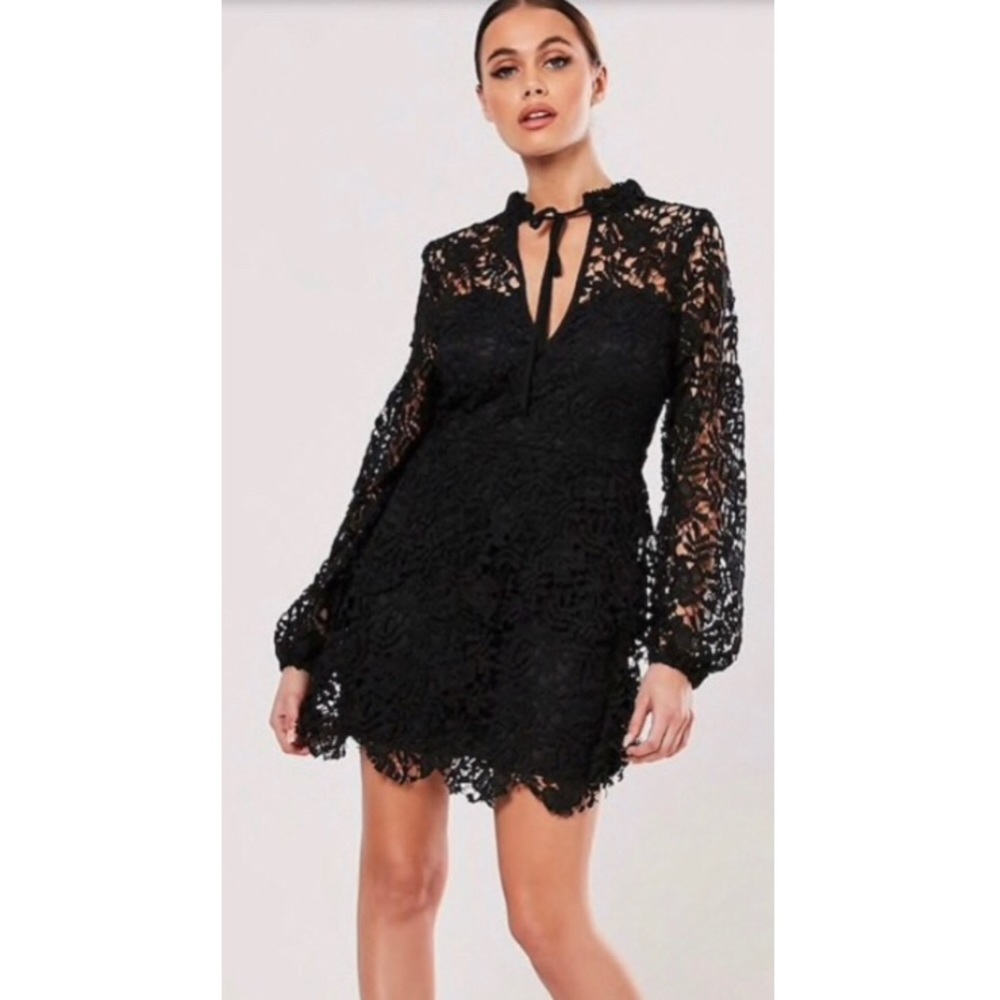 Missguided Crochet Mini Dress